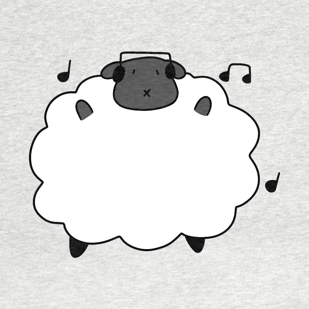 Dancing Headphones Sheep by saradaboru